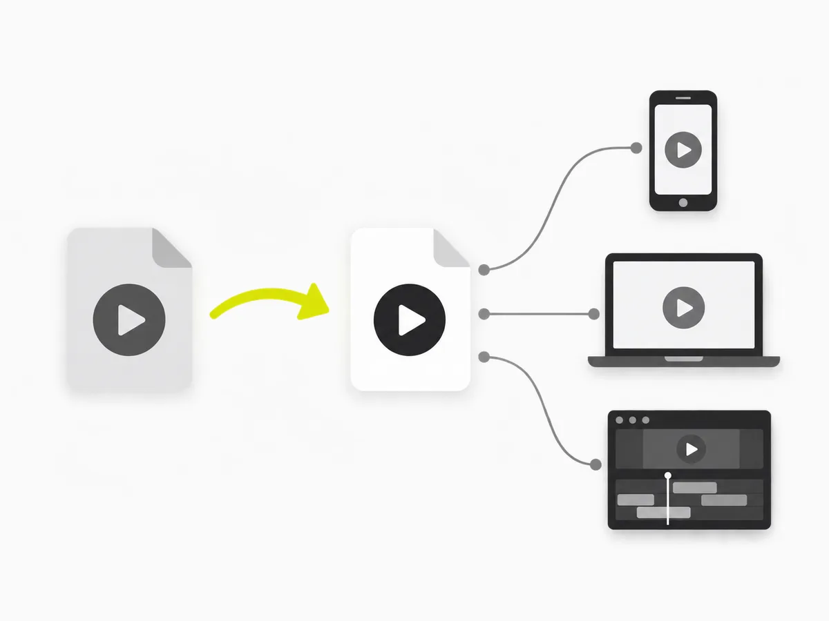 Illustration: convert a WebM clip into a widely-compatible MP4 that plays everywhere
